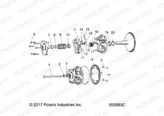 DRIVE TRAIN | DRIVE TRAIN, CLUTCH, PRIMARY - S20DDL8RS/8REM ALL OPTIONS (600583C)