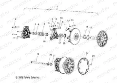 DRIVE TRAIN | DRIVE TRAIN, CLUTCH, PRIMARY - S20EEC6PS/6PEM ALL OPTIONS (49SNOWDRIVECLUTCH09600TRG)