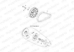 DRIVE TRAIN | DRIVE TRAIN, CLUTCH, SECONDARY - R15RTE87FA (49RGRCLUTCHDVN14900XP)
