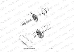 DRIVE TRAIN | DRIVE TRAIN, CLUTCH, SECONDARY - S20CED5BSL/BSU (49SNOWDRIVENCLUTCH15550)