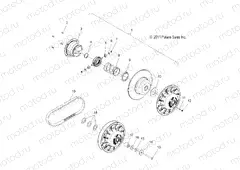 DRIVE TRAIN | DRIVE TRAIN, CLUTCH, SECONDARY - S22TDL8RS/8RE ALL OPTIONS (49SNOWDRIVENCLUTCH1322948)