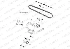 DRIVE TRAIN | DRIVE TRAIN, DRIVE CHAIN and GUARD - A13FA09AA (49ATVCHAIN08OUT90)