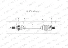 DRIVE TRAIN | DRIVE TRAIN, DRIVE SHAFT, FRONT - A15SVA85AD (49ATVSHAFTDRIVE1332873)