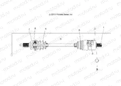 DRIVE TRAIN | DRIVE TRAIN, DRIVE SHAFT, FRONT - A15SXE85FI (49ATVSHAFTDRIVE13SP550)