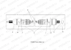 DRIVE TRAIN | DRIVE TRAIN, DRIVE SHAFT, REAR - A09ZN85/8X ALL OPTIONS (49ATVSHAFTDRIVERR1332584)