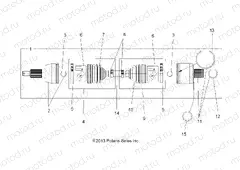 DRIVE TRAIN | DRIVE TRAIN, DRIVE SHAFT, REAR - A18SVS95CR/ER