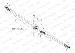 DRIVE TRAIN | DRIVE TRAIN, FRONT AND REAR PROP SHAFT - R17RVAD1A1 (49RGRSHAFTPROP14CREW)