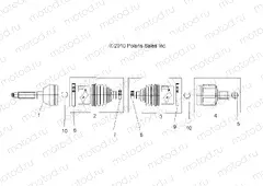 DRIVE TRAIN | DRIVE TRAIN, FRONT DRIVE SHAFT - A15S6A76FA (49ATVSHAFTDRIVE1332881)