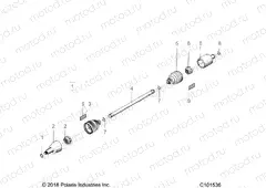 DRIVE TRAIN | DRIVE TRAIN, FRONT DRIVE SHAFT - A23SDE57P4 (C101536)