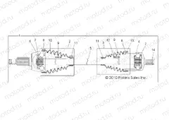 DRIVE TRAIN | DRIVE TRAIN, FRONT DRIVE SHAFT - R15RAA76AA/AJ (49RGRSHAFTDRV11800CREW)