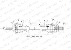 DRIVE TRAIN | DRIVE TRAIN, FRONT DRIVE SHAFT - R15RMA32FA (49RGRSHAFTDRV104004X4)