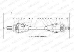 DRIVE TRAIN | DRIVE TRAIN, FRONT DRIVE SHAFT - R16RVAD1A1 (49RGRSHAFTDRV11DCREW)