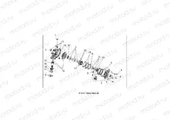 DRIVE TRAIN | DRIVE TRAIN, FRONT GEARCASE - A13MH50FF/FJ/FU (49RGRTRANSINTL1333067)