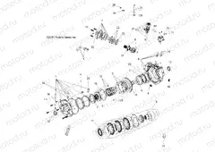 DRIVE TRAIN | DRIVE TRAIN, FRONT GEARCASE and MOUNTING - A15S6A76FA (49ATVGEARCASE1332909)