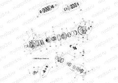 DRIVE TRAIN | DRIVE TRAIN, FRONT GEARCASE INTERNALS - A11DX55FL (49ATVGEARCASEFWBD1332804)