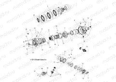 DRIVE TRAIN | DRIVE TRAIN, FRONT GEARCASE INTERNALS - A13ZN8EFK/EFN (49ATVGEARCASE1332963)