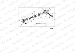 DRIVE TRAIN | DRIVE TRAIN, FRONT GEARCASE INTERNALS - A15DAH57EJ (100030)