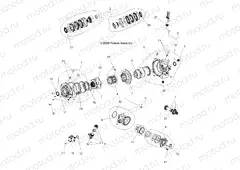 DRIVE TRAIN | DRIVE TRAIN, FRONT GEARCASE INTERNALS (Built 3/05/10 and Before) - A10ZX55AL/AT/AX (49ATVGEARCASE1332828)