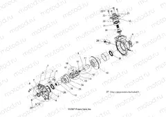 DRIVE TRAIN | DRIVE TRAIN, FRONT GEARCASE INTERNALS (Built 8/29/07 and After) - R08RH68 ALL OPTIONS (49RGRTRANSINTL08CREW)