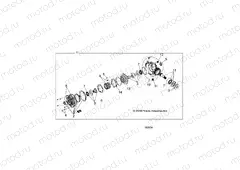DRIVE TRAIN | DRIVE TRAIN, FRONT GEARCASE INTERNALS (FROM 7/1/16) - A16DAE57A9/AM (100834)