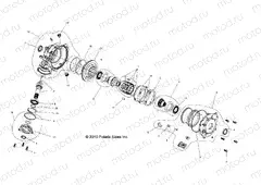 DRIVE TRAIN | DRIVE TRAIN, FRONT GEARCASE INTERNALS - R11HR76AG/AR (49RGRGEARCASE1332829)