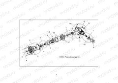 DRIVE TRAIN | DRIVE TRAIN, FRONT GEARCASE INTERNALS - Z15VBE87FK/JK (49RGRTRANS1333243)