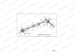 DRIVE TRAIN | DRIVE TRAIN, FRONT GEARCASE INTERNALS - Z18VBE87F2/S87C2/CU (701245)