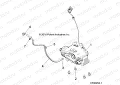DRIVE TRAIN | DRIVE TRAIN, FRONT GEARCASE MOUNTING - Z20A4E99AH/LH (C700298-1)