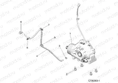 DRIVE TRAIN | DRIVE TRAIN, FRONT GEARCASE MOUNTING - Z20N4E92AL/AR/BL/BR (C700393-1)