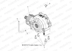 DRIVE TRAIN | DRIVE TRAIN, FRONT GEARCASE - R11VH76/VY76 ALL OPTIONS (49RGRGEARCASEMTG11RZR)