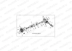 DRIVE TRAIN | DRIVE TRAIN, FRONT GEARCASE - R16RGE99A7/AE/AV (49RGRTRANS151000XP)