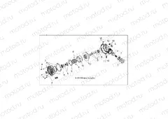 DRIVE TRAIN | DRIVE TRAIN, FRONT GEARCASE - Z15VFE99AT/AV/AP (49RGRTRANS14RZR1000)