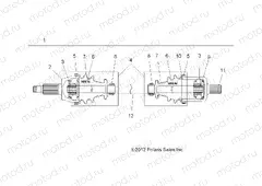 DRIVE TRAIN | DRIVE TRAIN, FRONT HALF SHAFT - R15RTA/E87 ALL OPTIONS (49RGRSHAFTDRV13900XP)