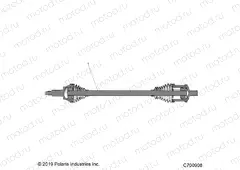 DRIVE TRAIN | DRIVE TRAIN, FRONT HALF SHAFT - R20RRP99CF/FF (C700908)