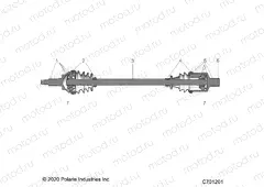DRIVE TRAIN | DRIVE TRAIN, FRONT HALF SHAFT - R22RSX99A9 (C701201)