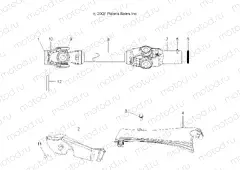 DRIVE TRAIN | DRIVE TRAIN, FRONT PROP SHAFT - A09BG50AA (49ATVSHAFTPROP08SCRAM)