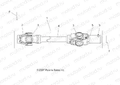 DRIVE TRAIN | DRIVE TRAIN, FRONT PROP SHAFT - A13CF76FF (49ATVSHAFTPROP08SP800EFI)