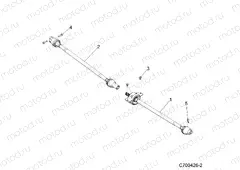 DRIVE TRAIN | DRIVE TRAIN, FRONT PROP SHAFT - D20BBP99A4/B4/FP99A4 (C700426-2)