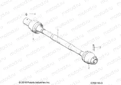 DRIVE TRAIN | DRIVE TRAIN, FRONT PROP SHAFT - G21GAJ99AC/AW/BC/BW (C700190-3)