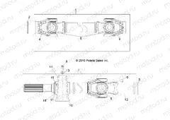 DRIVE TRAIN | DRIVE TRAIN, FRONT PROP SHAFT - R12XE76AD/7EAB/EAO (49RGRSHAFTPROP11RZR4)