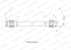 DRIVE TRAIN | DRIVE TRAIN, FRONT PROP SHAFT - R13RH50AG/AH/AM/AR (49RGRSHAFTPROP097004X4)