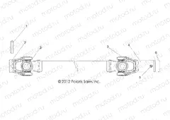 DRIVE TRAIN | DRIVE TRAIN, FRONT PROP SHAFT - R13TH76/7E ALL OPTIONS (49RGRSHAFTPROP13800EFI)