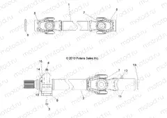 DRIVE TRAIN | DRIVE TRAIN, FRONT PROP SHAFT - R13WH50AG/AH/AR/AX (49RGRSHAFTPROP11500CREW)