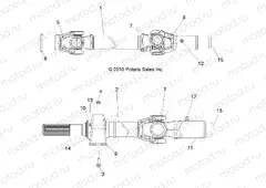DRIVE TRAIN | DRIVE TRAIN, FRONT PROP SHAFT - R13WH76AG/AR/EAH/EAI (49RGRSHAFTPROP11800CREW)