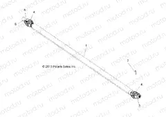 DRIVE TRAIN | DRIVE TRAIN, FRONT PROP SHAFT - R17RTED1F1/SD1C1 (49BRUTUSSHAFTPROP13)