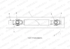 DRIVE TRAIN | DRIVE TRAIN, FRONT PROP SHAFT - Z15VHA57AJ/E57AS/AK (49RGRSHAFTPROP12RZR570)