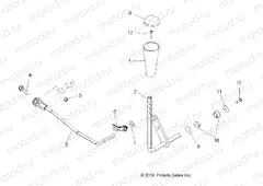 DRIVE TRAIN | DRIVE TRAIN, GEAR SELECTOR - A13TN55FA (49ATVGEARSELECT09SPXP550)