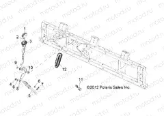DRIVE TRAIN | DRIVE TRAIN, GEAR SELECTOR - R13RH76AG/AH/AN (49RGRGEARSELECT13800MID)