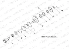 DRIVE TRAIN | DRIVE TRAIN, GEAR SHAFT OUTPUT - R15YAV17AA/AF/BA/BF (49RGRGEARSHAFT09RZR170)
