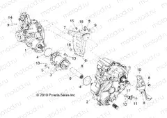 DRIVE TRAIN | DRIVE TRAIN, GEARCASE, CARRIER MOUNTING - R11VH76/VY76 ALL OPTIONS (49RGRTRANSMTG11RZRS)